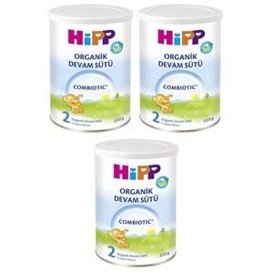 Hipp Organik Combiotic Bebek Sütü 350GR No:2 (3 Lü Set)