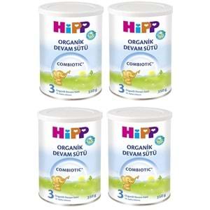 Hipp Organik Combiotic Bebek Sütü 350GR No:3 (4 Lü Set)