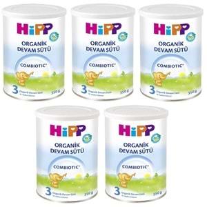 Hipp Organik Combiotic Bebek Sütü 350GR No:3 (5 Li Set)