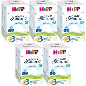 Hipp Organik Combiotic Bebek Devam Sütü 800GR No:3 (9. Aydan İtibaren) (5 Li Set)