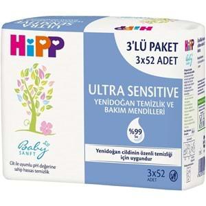 Hipp Baby Sanft Islak Havlu Mendil Karma Sensitive Yeni Doğan + Klasik 14 Lü Set 696 Yaprak