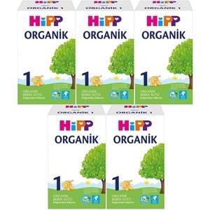 Hipp Organik Bebek Sütü 600GR No:1 (1. Aydan İtibaren) (5 Li Set)