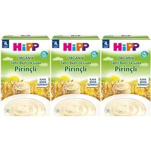 Hipp Organik Pirinçli Tahıl Bazlı Kaşık Maması 200Gr (3 Lü Set)