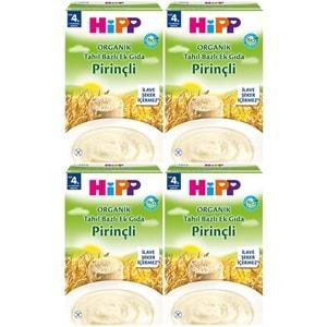 Hipp Organik Pirinçli Tahıl Bazlı Kaşık Maması 200Gr (4 Lü Set)