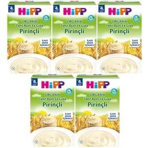 Hipp Organik Pirinçli Tahıl Bazlı Kaşık Maması 200Gr (5 Li Set)