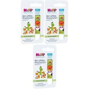 Hipp Babysanft Organik Dudak Nemlendiricisi Ultra Sensıtıv 4.8GR (Yeşil) (3 Lü Set)