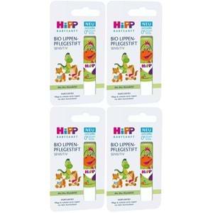 Hipp Babysanft Organik Dudak Nemlendiricisi Ultra Sensıtıv 4.8GR (Yeşil) (4 Lü Set)