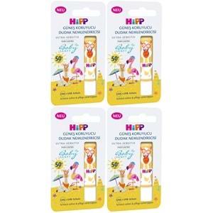 Hipp Babysanft Organik Dudak Nemlendiricisi Ultra Sensıtıv 4.8GR (Sarı) (4 Lü Set)