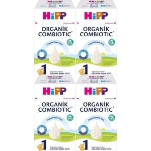 Hipp Organik Combiotic Bebek Sütü 600GR No:1 (0-6 Ay) (4 Lü Set)