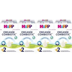 Hipp Organik Combiotic Devam Sütü 600GR No:2 (6-12 Ay) (4 Lü Set)