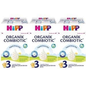 Hipp Organik Combiotic Devam Sütü 600GR No:3 (1 Yaşından İtibaren) (3 Lü Set)