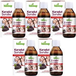 Hünnap Karadut Şurubu 50ML (5 Li Set)