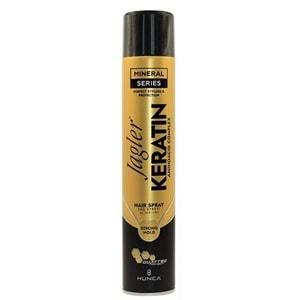Jagler Saç Spreyi 400ML Keratinli Keratin Strong Hold - Minarelli - Ekstra Sert (12 Li Set)
