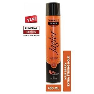 Jagler Saç Spreyi 400ML Extra Strong Hold - Ekstra Güçlü Tutuş (Turuncu) (4 Lü Set)