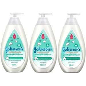 Johnsons Baby Bebek Saç Ve Vücut Şampuanı 500ML Cottontouch Yenidoğan (3 Lü Set)