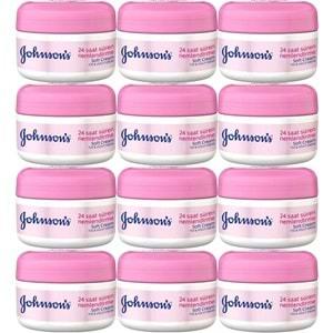 Johnsons Soft Nemlendirici Yüz ve Vücut Kremi 200ML (12 Li Set)