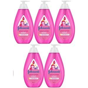 Johnsons Baby Bebek Şampuanı 750ML Işıldayan Parlaklık (5 Li Set)