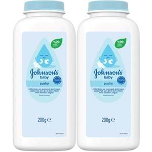 Johnsons Baby Bebek Pudrası 200GR Klasik (%99 Doğal) (2 Li Set)