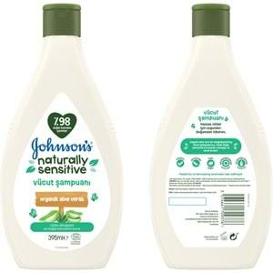 Johnsons Baby Vücut Şampuanı 395ML Natural Sensitive (Organik Aloe Veralı) (2 Li Set)