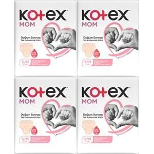 Kotex Mom Lohusa Külodu - Külot Bez S - Small - Küçük / M - Medium - Orta 32 Li Set (4PK*8)