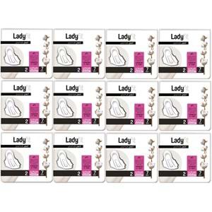 Ladyfit Pamuk Ped Uzun 12 Li Set (İç Adet 84) (12PK*7)