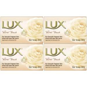 Lux Sabun 80GR Velvet Touch (Kadife Dokunuş) (4 Lü Set)