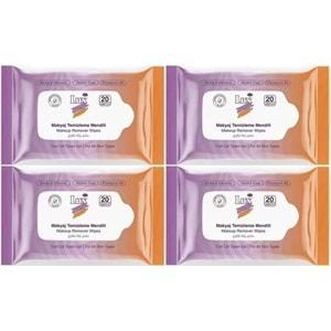 Lux Makyaj Temizleme Mendili Havlu 80 Yaprak (4PK*20)
