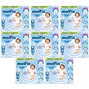 Molfix Bebek Bezi Beden:6 (15+KG) Extra Large 304 Adet Dev Ekonomik Fırsat Pk