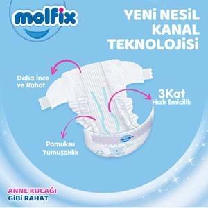 Molfix Bebek Bezi Beden:3 (4-9KG) Midi 420 Adet Mega Aylık Fırsat Pk