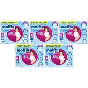 Molfix Külot Bebek Bezi 6 Beden 15+ KG Extra Large 190 Adet MeGa Fırsat Pk