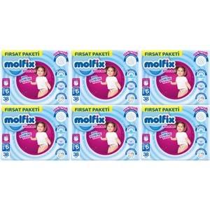 Molfix Külot Bebek Bezi 6 Beden 15+ KG Extra Large 228 Adet Ekstra Fırsat Pk