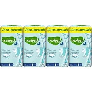 Molped Antibakteriyel Hijyenik Ped Gece 72 Adet Süper Ekonomik Pk (4PK*18)