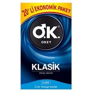 Okey Prezervatif 80 Adet Klasik Ekonomik Pk (4 Lü Set)