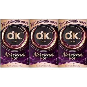 Okey Prezervatif 60 Adet Nirvana Ekonomik Pk (3 Lü Set)