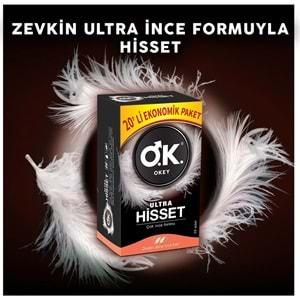 Okey Prezervatif 60 Adet Ultra Hisset Ekonomik Pk (3 Lü Set)