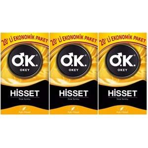 Okey Prezervatif 60 Adet Hisset Ekonomik Pk (3PK*20)