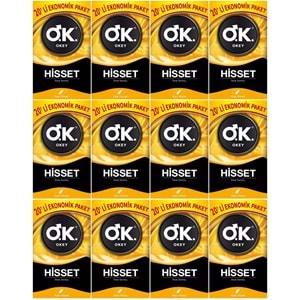 Okey Prezervatif 240 Adet Hisset Ekonomik Pk (12PK*20)