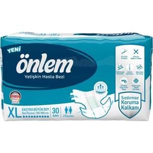Önlem Hasta Bezi Bel Bantlı Tekstil Yüzey XL - Extra Large - Ekstra Büyük 360 Adet (12PK*30)