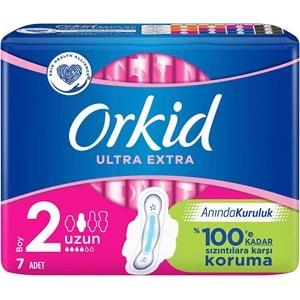 Orkid Hijyenik Ped Ultra Extra Koruma Uzun 14 Adet (2PK*7)