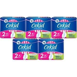 Orkid Hijyenik Ped Ultra Extra Koruma Uzun 35 Adet (5PK*7)