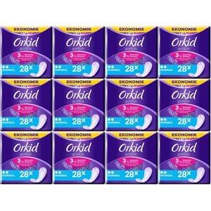 Orkid Günlük Ped Günlük Koruma Normal 336 Adet Ekonomik Paket (Tekli Paketlerde) (12PK*28)