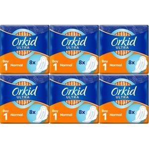 Orkid Hijyenik Ped Ultra Extra Normal 48 Adet Standart Pk (6PK*8)