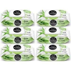 Papilion Islak Havlu Mendil 100 Yaprak Aloevera (6 Lı Set) 600 Yaprak