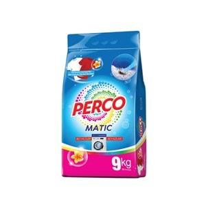 Perco Matik Toz Çamaşır Deterjanı 27KG Beyazlar ve Renkliler Tüm Çamaşırlar (216 Yıkama) (3PK*9KG)