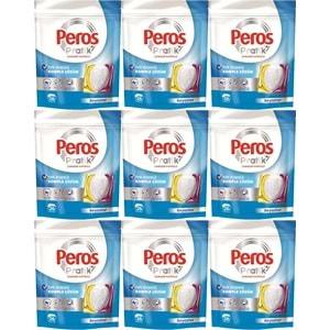 Peros Pratik Matik Çamaşır Deterjanı Kapsülü - Tableti 234 Adet Beyazlar (9PK*26)