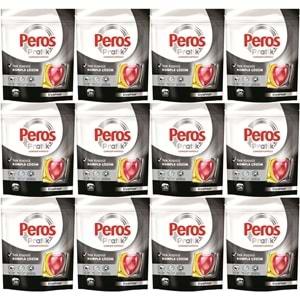 Peros Pratik Matik Çamaşır Deterjanı Kapsülü - Tableti 312 Adet Siyahlar (12PK*26)
