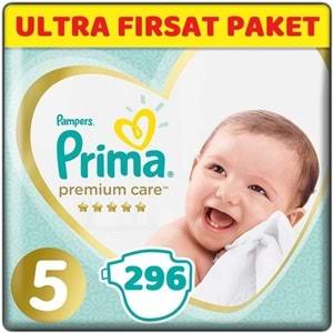 Prima Premium Care Bebek Bezi Beden:5 (11-16) Junior 296 Adet Ultra Fırsat Pk