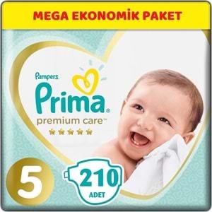 Prima Premium Care Bebek bezi Beden:5 (11-16Kg) Junior 210 Adet Mega Ekonomik Pk