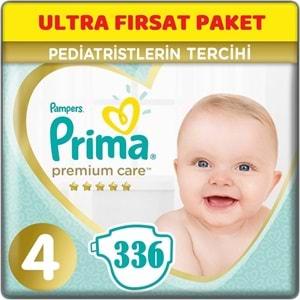 Prima Premium Care Bebek Bezi Beden:4 (9-14) Maxi 336 Adet Ultra Fırsat Pk