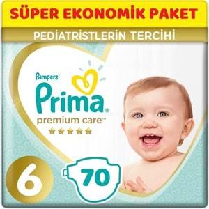 Prima Premium Care Bebek Bezi Beden:6 (13+Kg) Extra Large 70 Adet Süper Ekonomik Pk